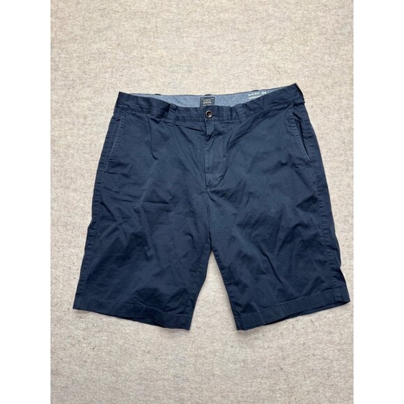 J.Crew Other - J.Crew Stretch Navy Blue Flat Front Men's Chino Shorts Size 34" Waist 10.5" Inse